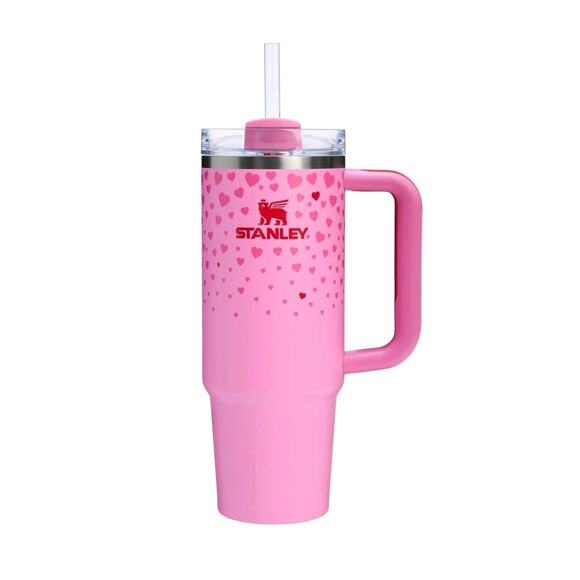 STANLEY TUMBLER 30 OZ. VALENTINE SWEET HEARTS ST. STEEL H2.0 FLOWSTATE QUENCHER - Picture 2 of 8